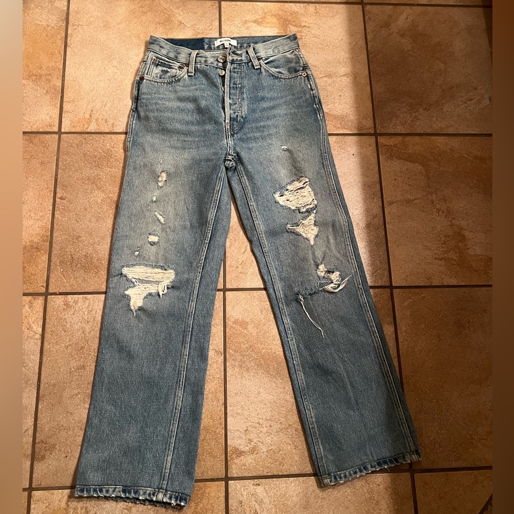 Re/Done Light Blue Denim Jeans sz 25